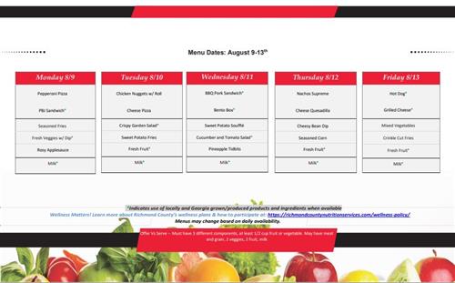 Lunch first week